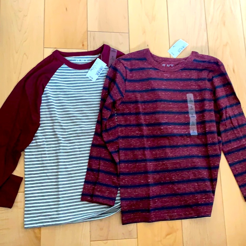 NWT Two Boys Shirts Size S (5/6), long sleeve.